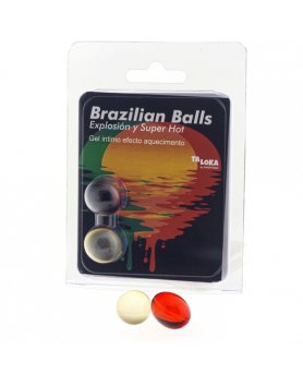 2 BRAZILIAN BALLS EXPLOSION DE AROMAS GEL EXCITANTE EFECTO SUPERCALENTAMIENTO VIBRASHOP