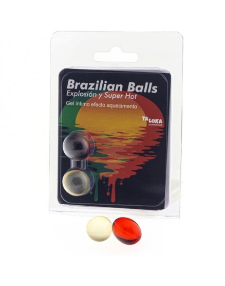 2 BRAZILIAN BALLS EXPLOSION DE AROMAS GEL EXCITANTE EFECTO SUPERCALENTAMIENTO VIBRASHOP