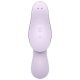 SATISFYER CURVY TRINITY 2 SUCCIONADOR CON VIBRADOR INSERTABLE - VIOLETA VIBRASHOP
