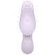 SATISFYER CURVY TRINITY 2 SUCCIONADOR CON VIBRADOR INSERTABLE - VIOLETA VIBRASHOP