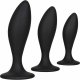 SILICONE ANAL CURVE KIT NEGRO VIBRASHOP