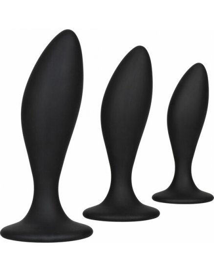 SILICONE ANAL CURVE KIT NEGRO VIBRASHOP