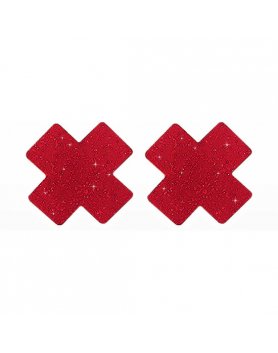 NIPPLE X COVERS - ROJO VIBRASHOP