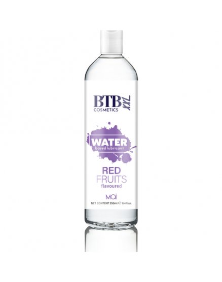 BTB LUBRICANTE BASE DE AGUA FRUTOS ROJOS 250ML VIBRASHOP