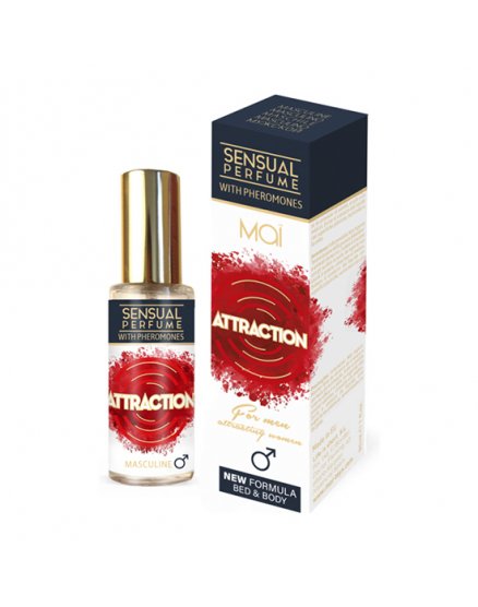 ATTRACTION PERFUME CON FEROMONAS PARA ÉL 30 ML VIBRASHOP