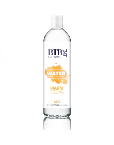 BTB LUBRICANTE BASE DE AGUA EFECTO CALOR 250ML VIBRASHOP