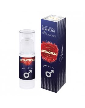 ATTRACTION LUBRICANTE CON FEROMONAS PARA ÉL 50 ML VIBRASHOP