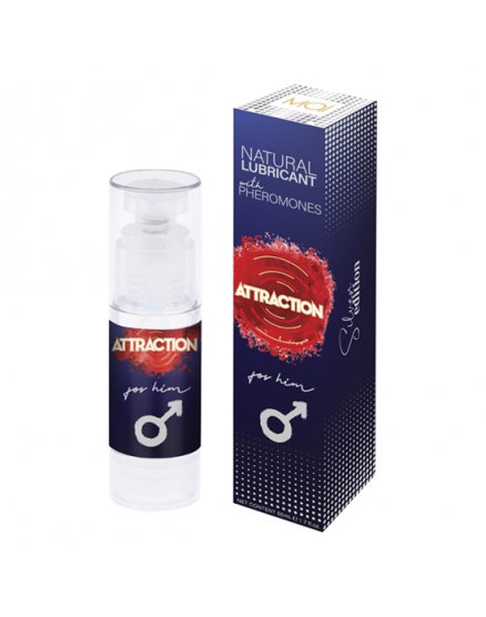 ATTRACTION LUBRICANTE CON FEROMONAS PARA ÉL 50 ML VIBRASHOP