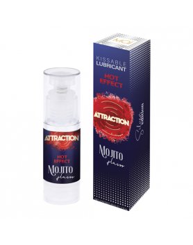 ATTRACTION LUBRICANTE EFECTO CALOR SABOR MOJITO 50 ML VIBRASHOP