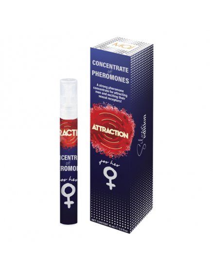 ATTRACTION CONCENTRADO DE FEROMONAS PARA ELLA 10 ML VIBRASHOP