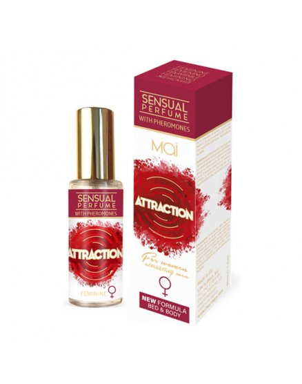 ATTRACTION PERFUME CON FEROMONAS PARA ELLA 30ML VIBRASHOP