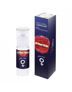 ATTRACTION LUBRICANTE CON FEROMONAS PARA ELLA 50 ML VIBRASHOP