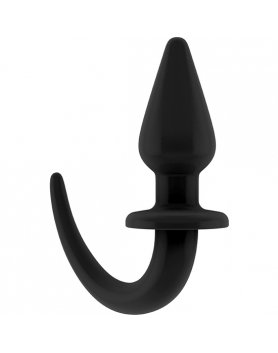 OUCH! PUPPY PLAY - PLUG ANAL CON COLA - NEGRO VIBRASHOP