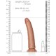 REALROCK - PENE REALÍSTICO CON VENTOSA - 7/ 18 CM VIBRASHOP