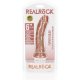 REALROCK - PENE REALÍSTICO CURVADO CON VENTOSA - 6/ 15,5 CM VIBRASHOP