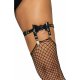 LEG AVENUE - LIGUERO DE CUERO VEGANO - NEGRO VIBRASHOP