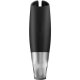 SATISFYER MASTURBADOR POWER CON VIBRACIÓN - NEGRO/ PLATA VIBRASHOP