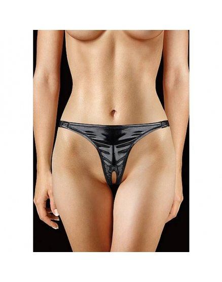 tanga ajustable negro con bala vibradora VIBRASHOP