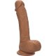 PENE DE SILICONA DE DOBLE DENSIDAD 21,5CM - MARRON VIBRASHOP