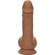 PENE DE SILICONA DE DOBLE DENSIDAD 21,5CM - MARRON VIBRASHOP