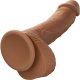 PENE DE SILICONA DE DOBLE DENSIDAD 21,5CM - MARRON VIBRASHOP