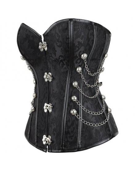 CORSET ODILE NEGRO VIBRASHOP