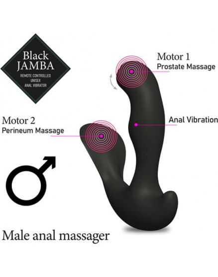 FEELZTOYS - JAMBA VIBRADOR ANAL NEGRO VIBRASHOP