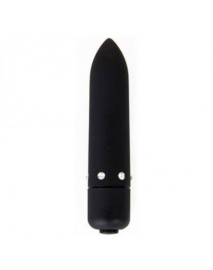 VIBRADORES SHOTS TOYS - DIAMOND POWER BULLET BLACK VIBRASHOP