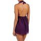 MINI VESTIDO CON TRANSPARENCIAS MORADO VIBRASHOP