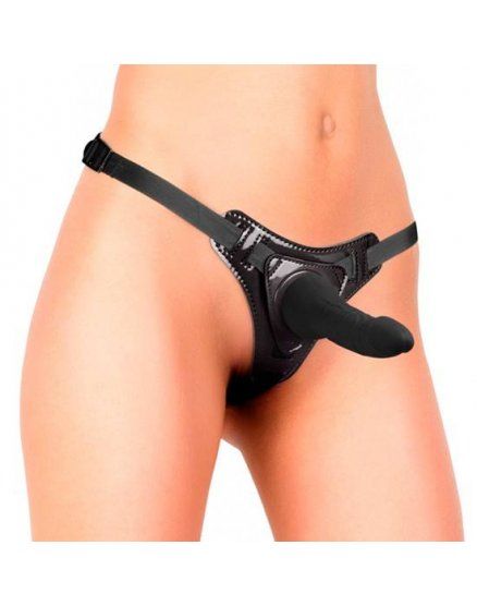 ARNÉS CON PENE DE OUCH! NEGRO VIBRASHOP