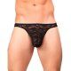 male power tanga negro de encaje VIBRASHOP