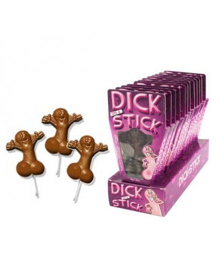 piruleta pene chocolate con leche VIBRASHOP