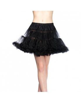 LEG AVENUE PETTICOAT COMPLEMENTO FALDA ENAGUA NEGRA VIBRASHOP