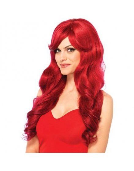 PELUCA LARGA ONDULADA EN ROJO WIGS VIBRASHOP