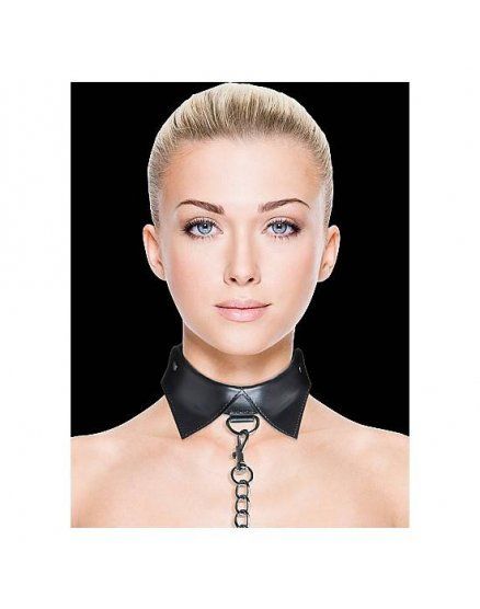 OUCH COLLAR BONDAGE CON CORREA NEGRO VIBRASHOP