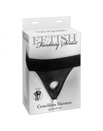 FETISH FANTASY CROTCHLESS TANGA ARNÉS SEXUAL NEGRA VIBRASHOP