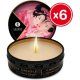 VELAS ERÓTICAS PÉTALOS ROSA KIT X 6 SHUNGA VIBRASHOP