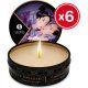 VELAS ERÓTICAS FRUTAS EXÓTICAS KIT X 6 SHUNGA VIBRASHOP