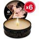 VELAS ERÓTICAS CHOCOLATE KIT X 6 SHUNGA VIBRASHOP