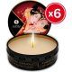 VELAS ERÓTICAS FRESA KIT X 6 SHUNGA VIBRASHOP