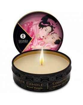 VELAS ERÓTICAS PÉTALOS ROSA SHUNGA VIBRASHOP