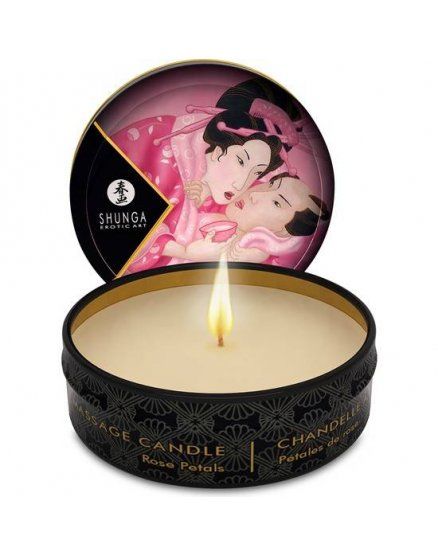 VELAS ERÓTICAS PÉTALOS ROSA SHUNGA VIBRASHOP