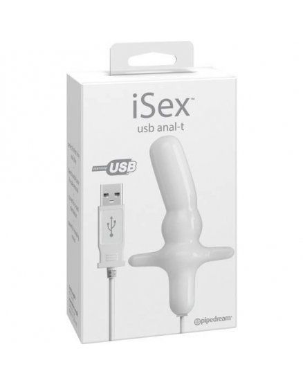 ISEX USB BUTPLUG ANAL CON VIBRADOR BLANCO VIBRASHOP