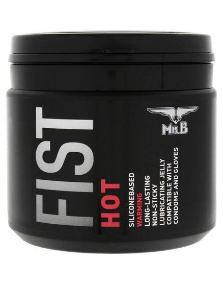 mister b fist lubricante silicona efecto calor 500 ml VIBRASHOP