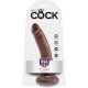 king cock pene realistico 18 cm marron VIBRASHOP