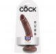 Pene realistico KING COCK 18 cm marrón