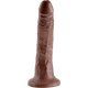 king cock pene realistico 18 cm marron VIBRASHOP