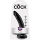 king cock pene realistico 18 cm negro VIBRASHOP