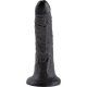 king cock pene realistico 18 cm negro VIBRASHOP