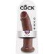 king cock pene realistico 255 cm marron VIBRASHOP